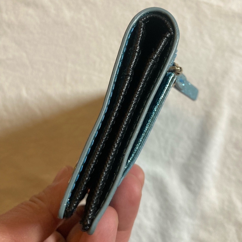 Kate Spade Teal Glitter Card Holder - Picture 11 of 16